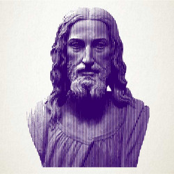 Retrato en vinilo de Jesus de Nazaret