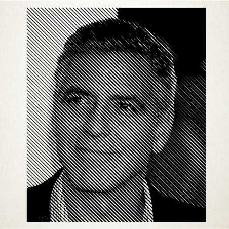 Vinilo adhesivo del retrato de George Cloney